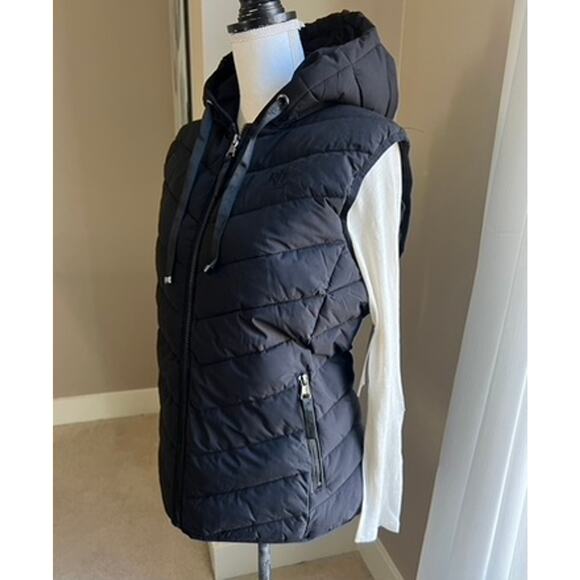 Lauren Ralph Lauren black hooded jacket vest size S - Picture 2 of 7